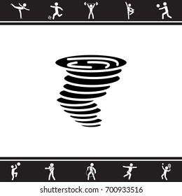 Web icon. Tornado 
