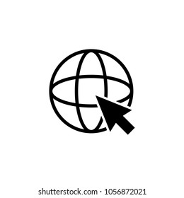 Web Icon in trendy flat style isolated on white background. Internet symbol. Website icon
