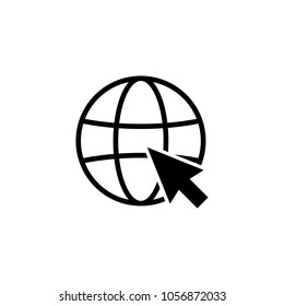 Web Icon in trendy flat style isolated on white background. Internet symbol. Website icon