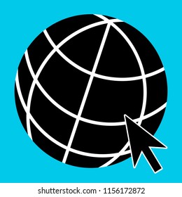 Web icon in trendy flat style isosated on background. Web icon page. Web icon vector