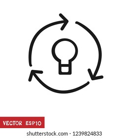 web icon in trendy flat style isolated background. clock symbol for your web site design, logo, app, UI. Vector illustration, EPS10.
