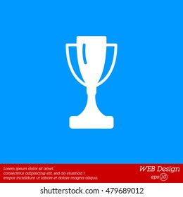 Web icon. Trophy cup