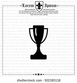 Web icon. Trophy cup