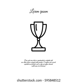 Web icon. Trophy cup