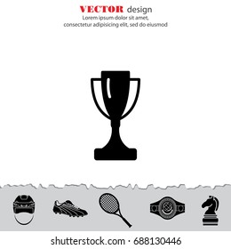 Web icon. Trophy cup