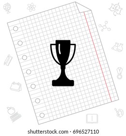 Web icon. Trophy cup