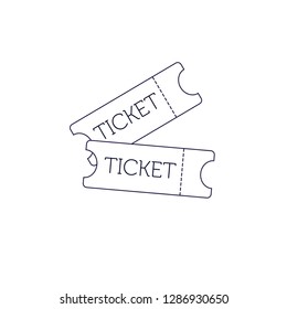 Web icon of two tickets
