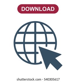 Web Icon Vector flat design style