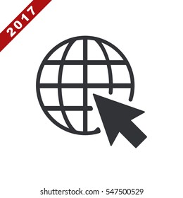 Web Icon Vector flat design style