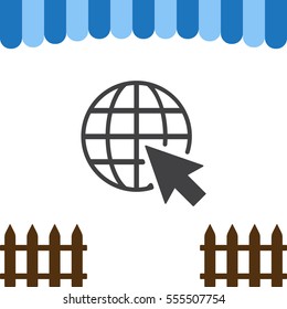 Web Icon Vector flat design style