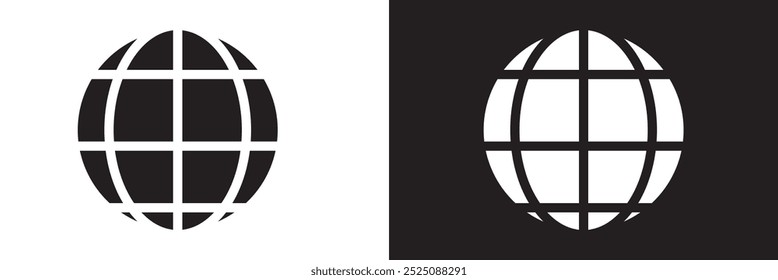 web icon vector, glob icon, web vector illustration on a background