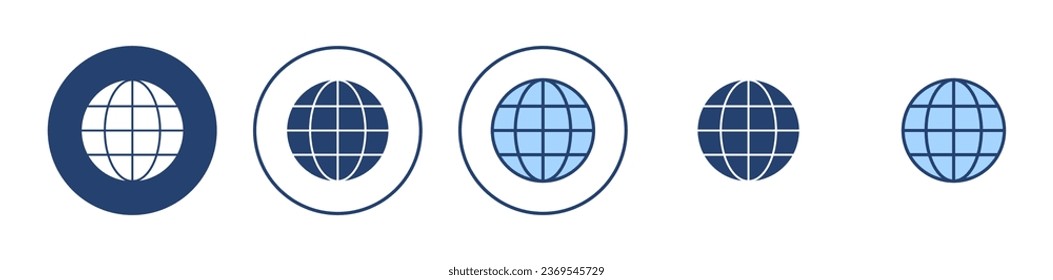 Web icon vector. go to web sign and symbol. web click icon. Global search icon