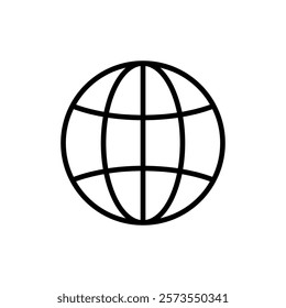 Web icon vector. go to web sign and symbol. web click icon. Global search icon