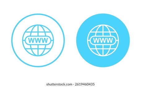 Web icon vector. go to web sign and symbol. web click icon. Global search icon