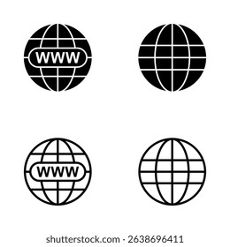 Web icon vector. go to web sign and symbol. web click icon. Global search icon