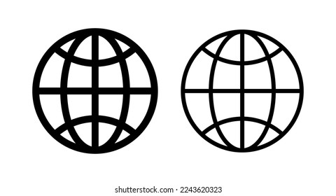 Web icon vector illustration. go to web sign and symbol. web click icon. Global search icon
