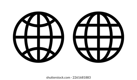 Websymbol, Vektorgrafik. gehen Sie zu Web-Zeichen und Symbol. Web-Click-Symbol. Globales Suchsymbol
