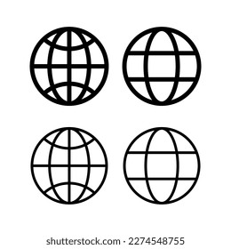 Ilustración vectorial de icono web. ir al símbolo y signo web. icono de clic en el sitio Web. Icono de búsqueda global