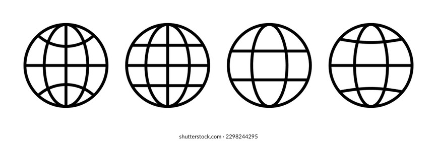 Ilustración vectorial de icono web. ir al símbolo y signo web. icono de clic en el sitio Web. Icono de búsqueda global