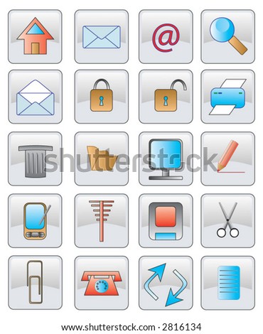 the web icon. vector image. 20 buttom.