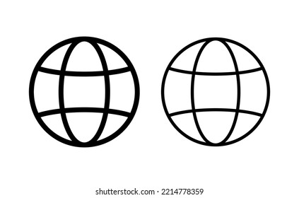 Web icon vector for web and mobile app. go to web sign and symbol. web click icon. Global search icon