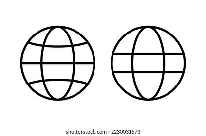 Web icon vector for web and mobile app. go to web sign and symbol. web click icon. Global search icon