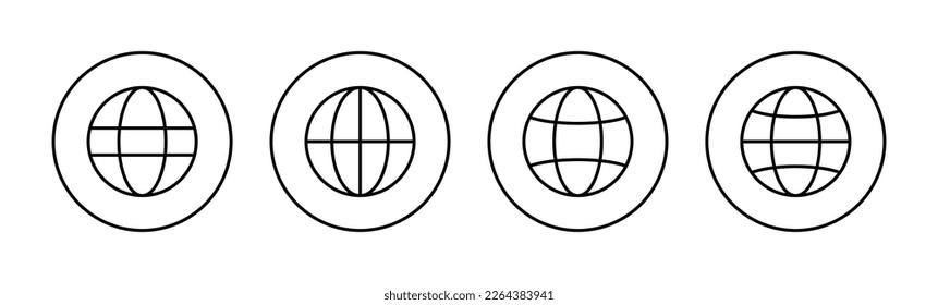 Web icon vector for web and mobile app. go to web sign and symbol. web click icon. Global search icon