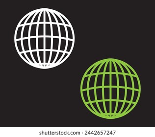 Web icon vector. Web icon page symbol for your web design. Internet world vector. Eps10.