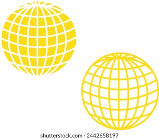 Web icon vector. Web icon page symbol for your web design. Internet world vector. Eps10.