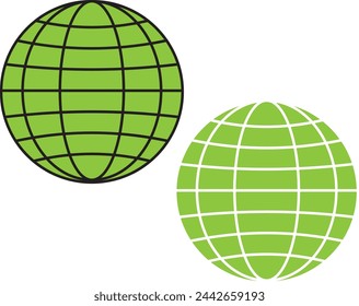 Web icon vector. Web icon page symbol for your web design. Internet world vector. Eps10.