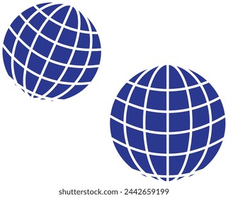 Web icon vector. Web icon page symbol for your web design. Internet world vector. Eps10.