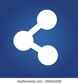 Web icon in vector: share 