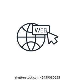 web icon. vector.Editable stroke.linear style sign for use web design,logo.Symbol illustration.