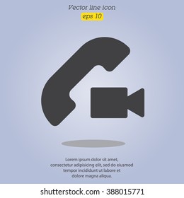 Web icon. Video call