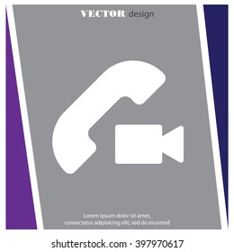 Web icon. Video call