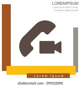 Web icon. Video call