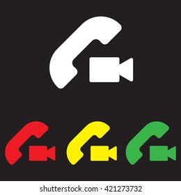 Web icon. Video call