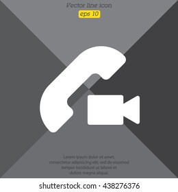 Web icon. Video call
