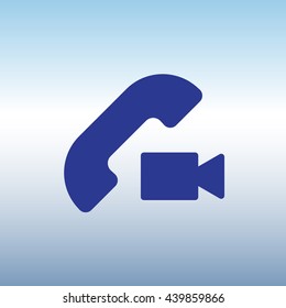 Web icon. Video call