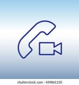 Web icon. Video call