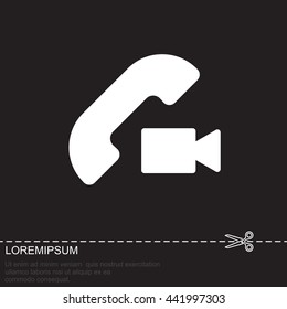 Web icon. Video call