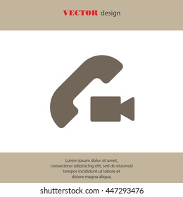 Web icon. Video call