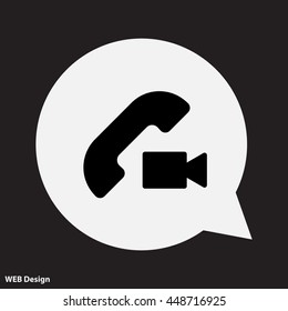 Web icon. Video call