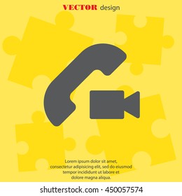 Web icon. Video call