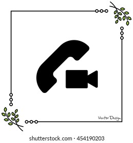 Web icon. Video call