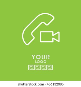 Web icon. Video call