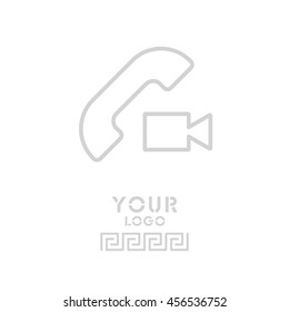 Web icon. Video call