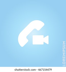 Web icon. Video call