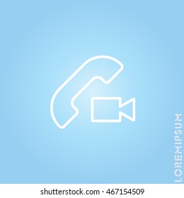 Web icon. Video call