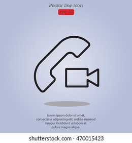 Web icon. Video call